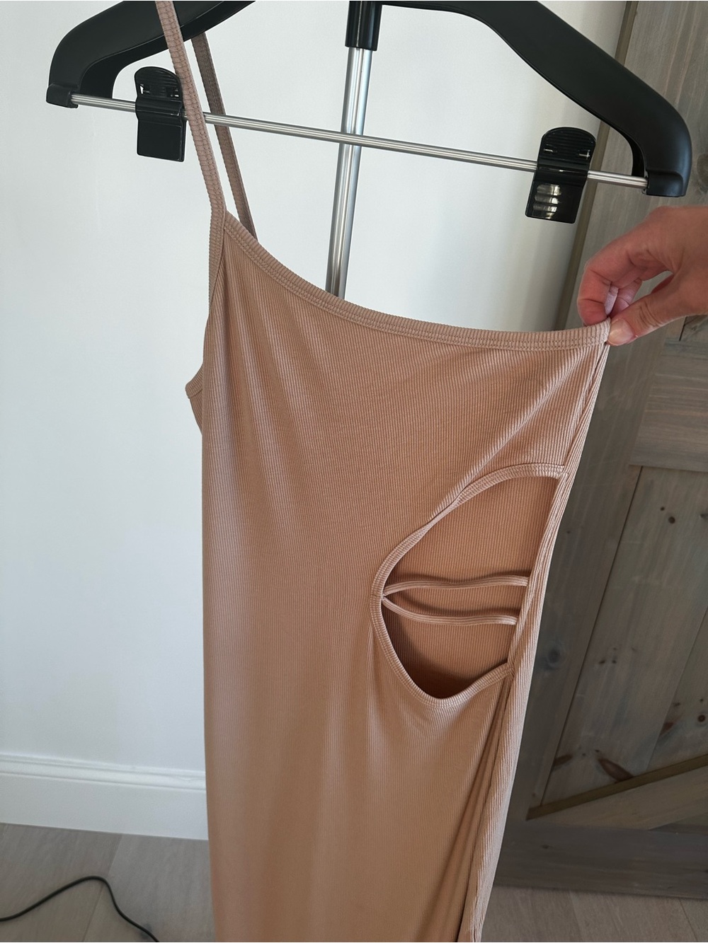 LNA Ribbed Cutout Midi Dress | NWT | Size L